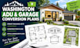 design permit washington garage conversion plans adu construction landscape plan