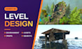 create godot 3d game assets, props and objects, level design, environment