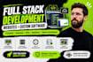 develop full stack website software development web application custom web dev