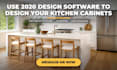 use 2020 design software to design your kitchen cabinets