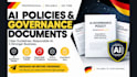 write ai governance policies, responsible ai guidelines and procedures