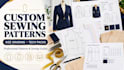 custom sewing patterns with grade sizes clothing patterns tech packs
