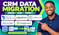 migrate data to microsoft dynamics 365 pipedrive close crm bitrix24 gohighlevel