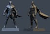 create printable 3d human figures, action figures, and sculpt articulated models