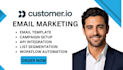 setup saas customer io onboarding emails customer retention automation