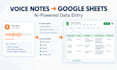 automate voice notes into google sheets with ai