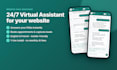 build a 24 hour virtual assistant chatbot for your business website