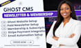 setup ghost cms membership, paid tier, stripe integration