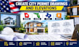 create city permit drawings and elevations for georgia florida texas arizona