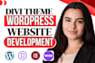 do divi wordpress website design, divi theme 5 website design using divi builder
