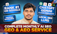 do complete monthly website on page GEO, aeo, local and ai SEO optimization