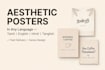 design aesthetic quote posters and instagram posts in canva
