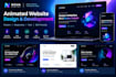 design a modern animated website with responsive design