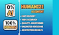 humanize ai content, rewrite ai content as a content writer