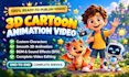 create a 3d cartoon animation video