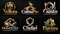 design a professional kitchen utensils, restaurant, dining cutlery logo