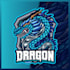 design luxury unique dragon logo