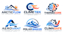 design a modern air conditioning, hvac, refrigeration, ventilation cooling logo
