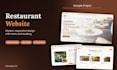 design a responsive restaurant website with menu and booking section