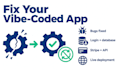 fix base44 app bugs, lovable, emergent, supabase, build errors, vibe coded apps