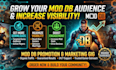 grow your mod db audience and increase project visibility