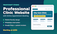 build a professional clinic website with online appointment booking