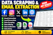 extract emails, web and phone email scraping group