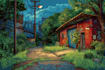 draw pixel art landscapes, backgrounds or scenes