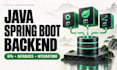 build java spring boot rest apis and backend applications