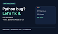 fix a python script bug with a tested solution