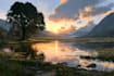 beautiful flat landscape illustration art