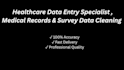 do healthcare data entry medical data cleaning and excel tasks
