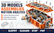 create solidworks 3d models, assemblies and motion analysis