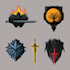 design beasts, monsters, fantasy logo or illustrations