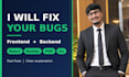 fix frontend and backend bugs in your web app
