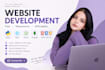 do website development, frontend backend development