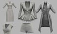 create, mesh second life 3d clothing garment model clo 3d, marvelous designer 3d