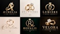design a professional, jewelry, wedding ring, engagement ring , gold ring logo