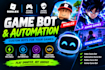 video game bot, automation game bot, roblox game bot, anime game bot