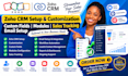 setup zoho CRM customization custom fields modules sales tracking email