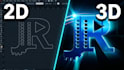 create a cinematic 3d logo animation video