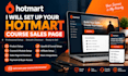 set up your hotmart course sales page