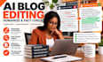 humanize and fact check ai generated blog posts