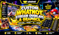 design custom whatnot overlays and card break boards