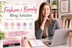 write fashion and beauty blog articles