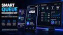 build virtual queue management app digital alerts ticketing waiting line system