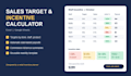 create an excel sales target and staff incentive calculator
