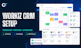 set up workiz CRM scheduling dispatch and automation for contractors