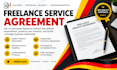 draft a freelance service agreement for your clients