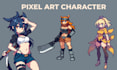 do pixel art animation 2d sprite sheet pixel character design sprite animation